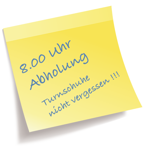 8.00 Uhr Abholung