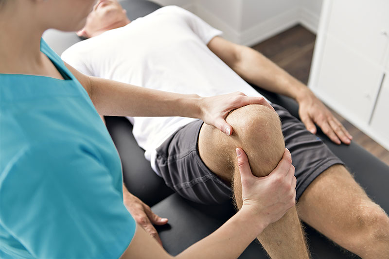 orthopädischen Reha, Behandlung Knie